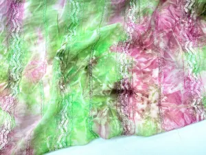 Tie Dye Printed Chiffon Fabric