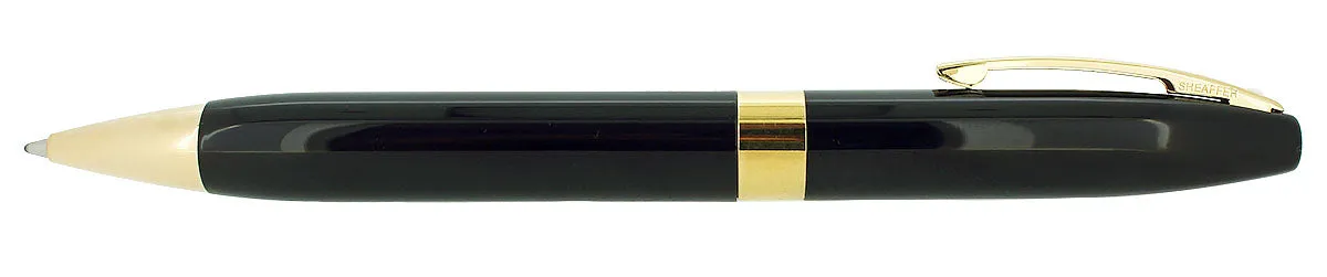 1999 SHEAFFER LEGACY BLACK LAQUE GOLD TRIM BALLPOINT PEN MINT NOS