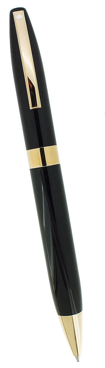 1999 SHEAFFER LEGACY BLACK LAQUE GOLD TRIM BALLPOINT PEN MINT NOS