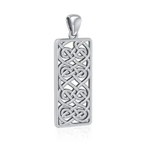 A meaningful inspiration worth the eternity ~ Sterling Silver Celtic Knotwork Pendant Jewelry TPD5073