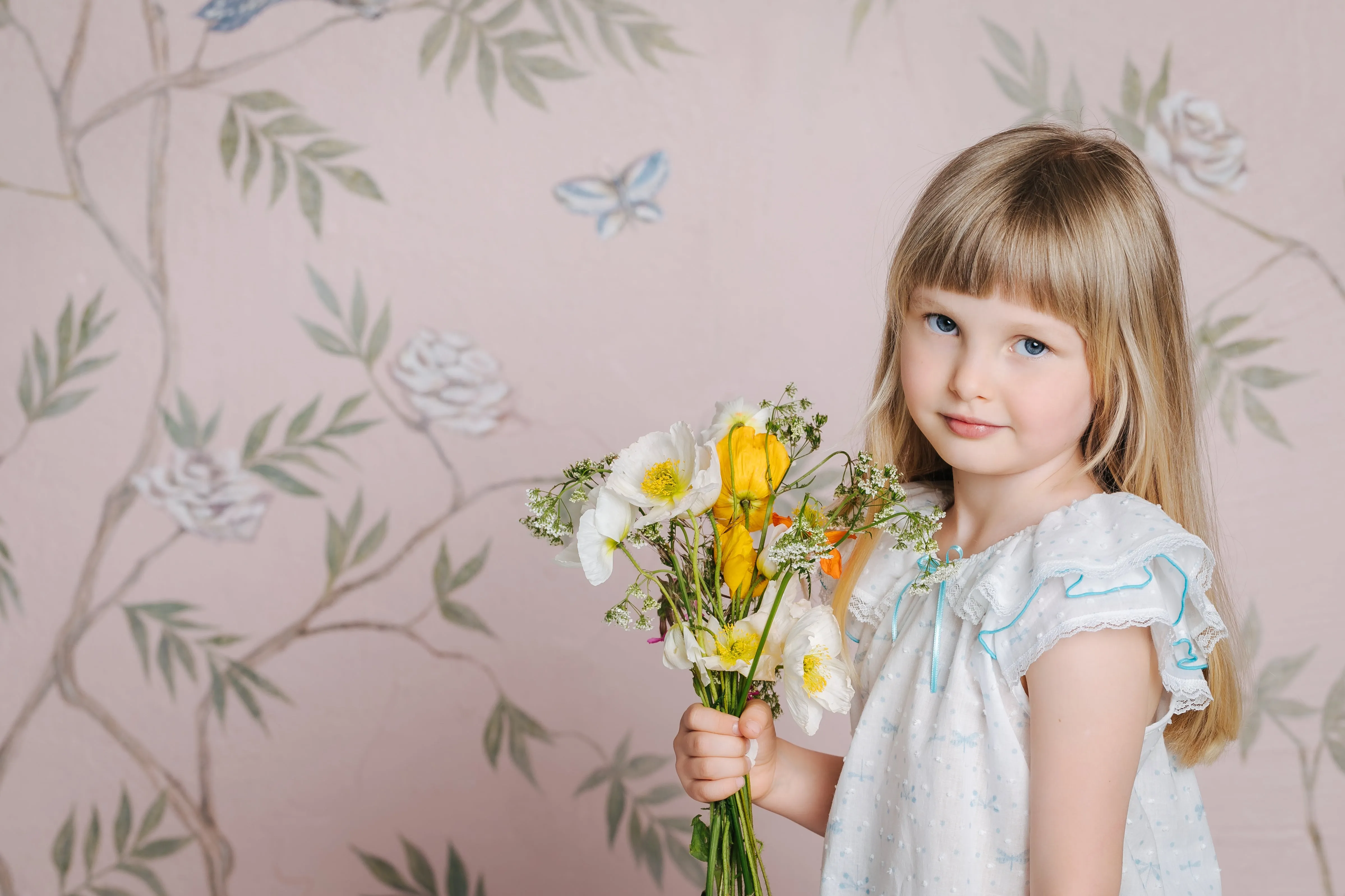 AMELIA - CHILDREN'S COTTON PYJAMA SET BLUE DRAGONFLY