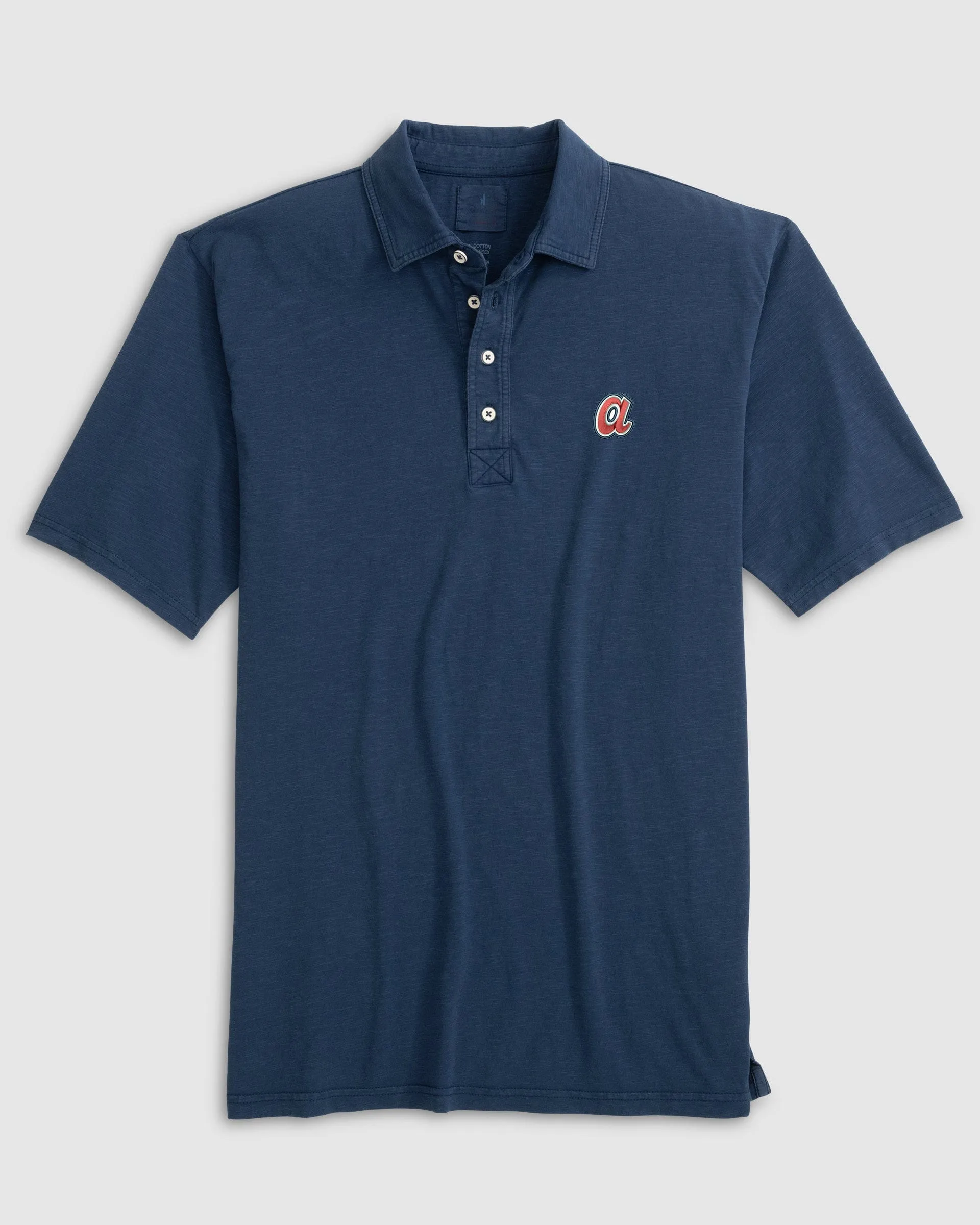 Atlanta Braves Coastal Wash Original Polo - Cooperstown Logo