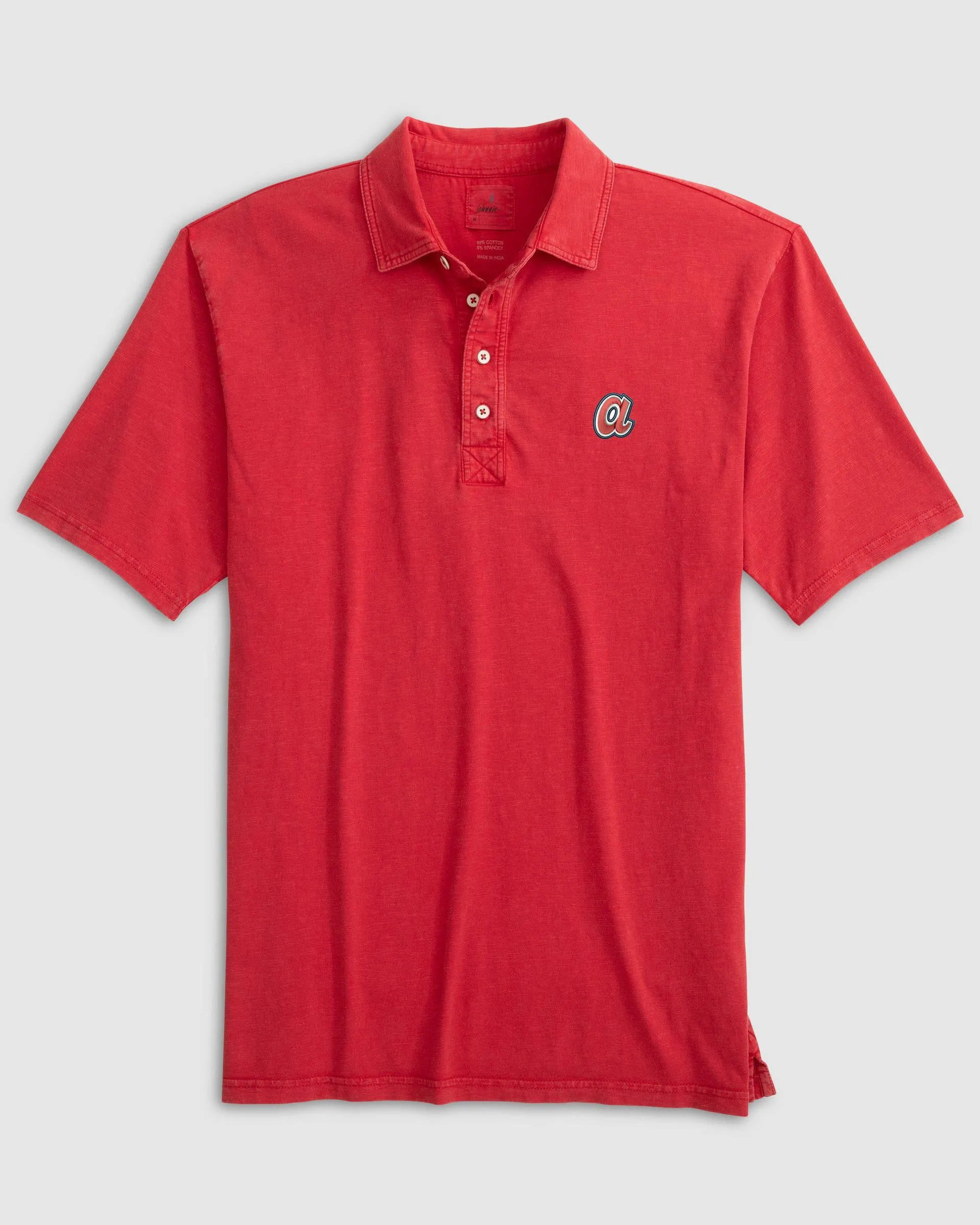 Atlanta Braves Coastal Wash Original Polo - Cooperstown Logo