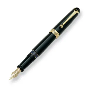 Aurora 88 Large Fountain Pen in Black with Gold Trim - 14K Gold