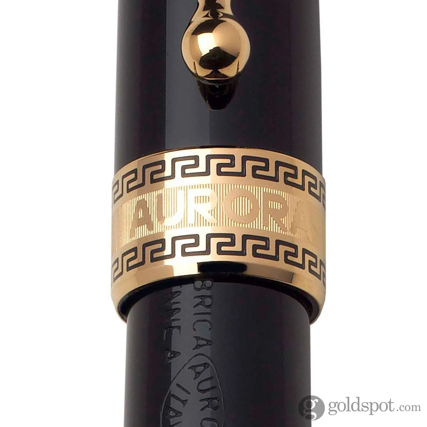 Aurora Optima Fountain Pen in Black - 14K Gold Extra Fine Point