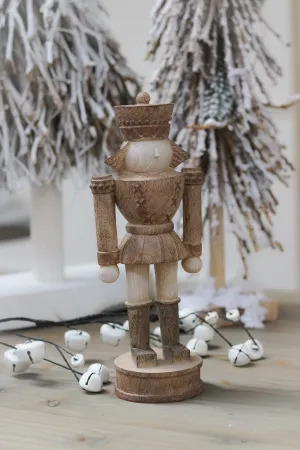 Beige Resin Standing Nutcracker