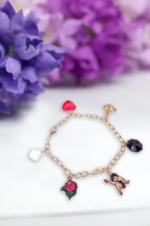 Betty Boop Charm Bracelet - Golden