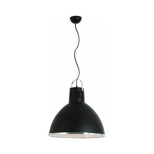 Black Pendant with Chrome Trim