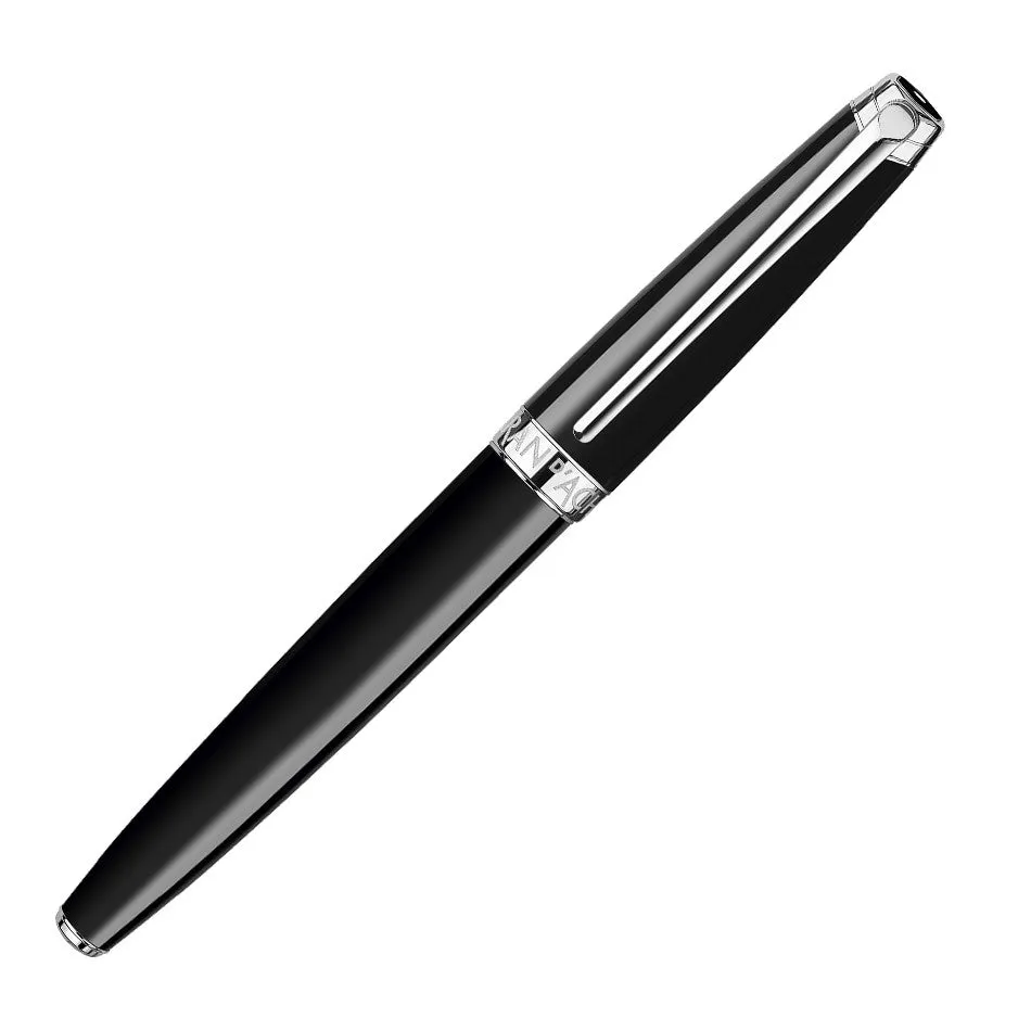 Caran d'Ache Leman Ebony Rollerball Pen Silver Trim