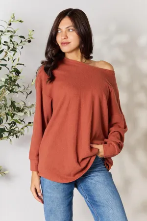 Cassie Off Shoulder Top with Pockets