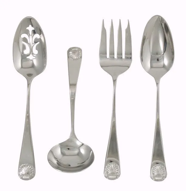 Continental Shell 20-Pc. Stainless Flatware