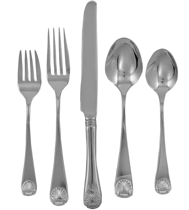 Continental Shell 20-Pc. Stainless Flatware