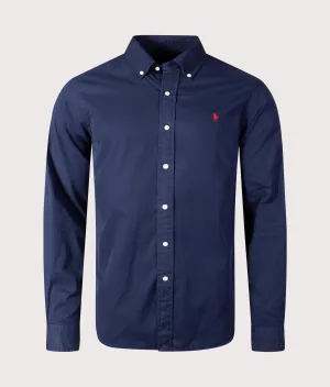 Custom Slim Fit Twill Sport Shirt