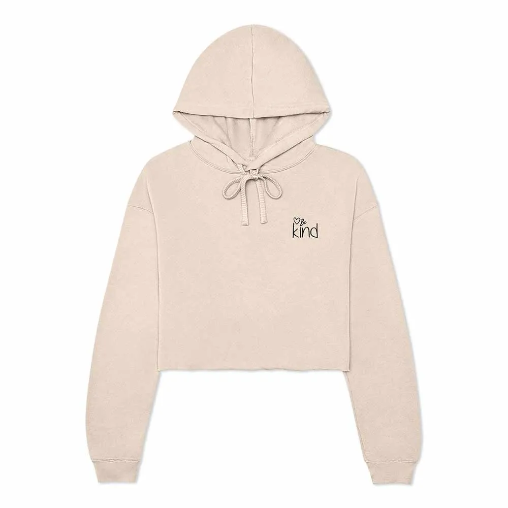 Dalix Be Kind Cropped Hoodie