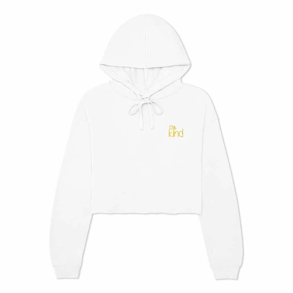 Dalix Be Kind Cropped Hoodie