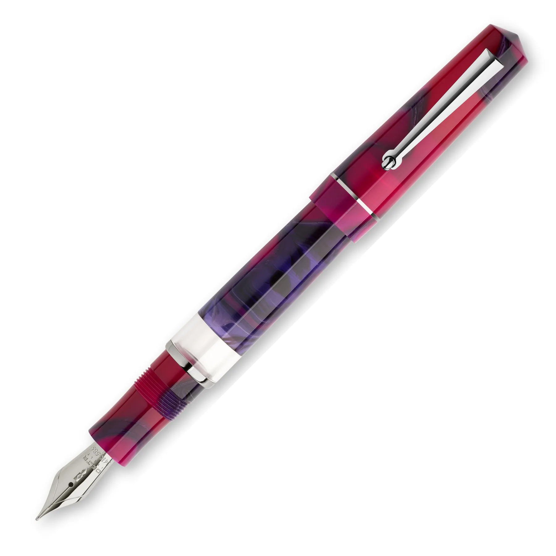 Delta Duna Magenta Fountain Pen 14k Nib