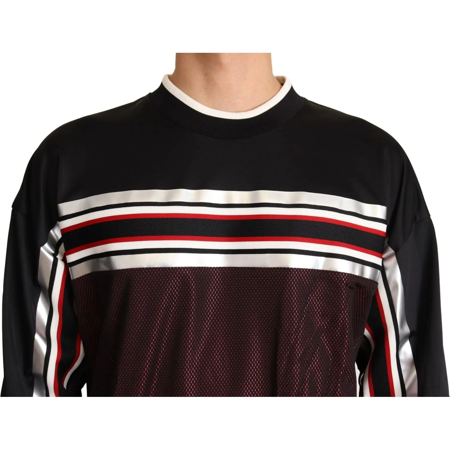 Dolce & Gabbana Elegant Crewneck Pullover Sweater in Black