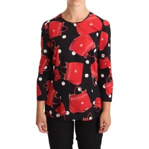 Dolce & Gabbana Elegant Sicily Bag Print Blouse