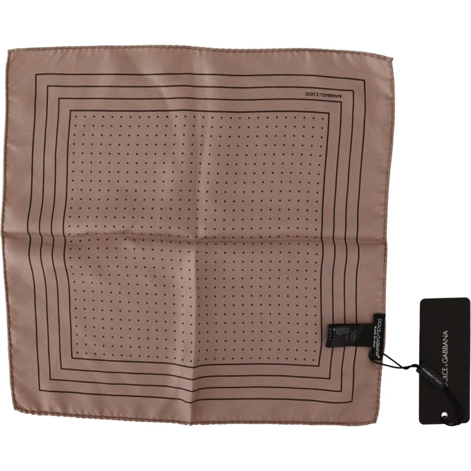 Dolce & Gabbana Elegant Silk Dot Pocket Square