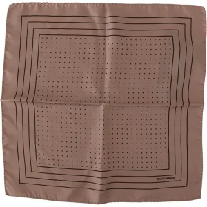 Dolce & Gabbana Elegant Silk Dot Pocket Square