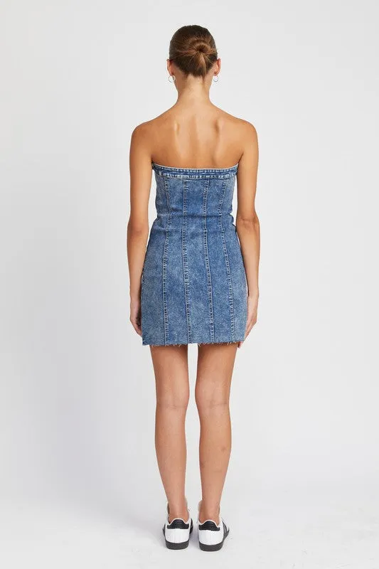 Emory Park BUTTON DOWN TUBE DENIM DRESS