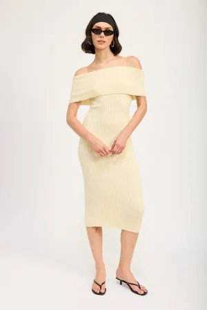 Emory Park Off Shoulder BODYCON MIDI DRESS