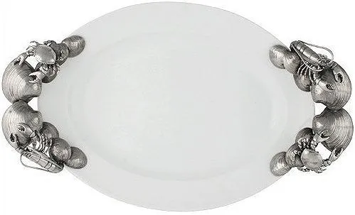 Fisherman's Bounty Porcelain Oval Serving Platter