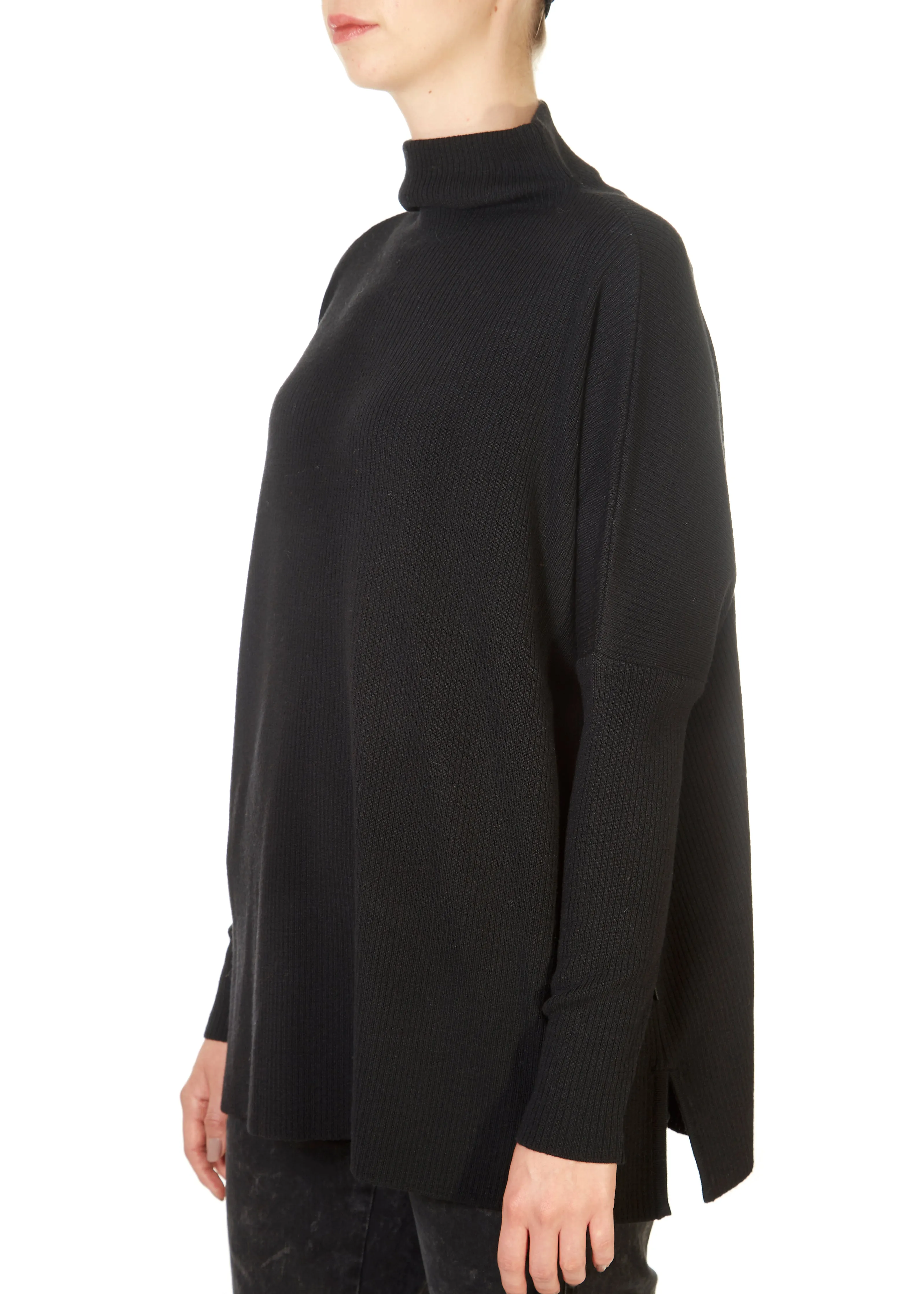 'Krisy' Black Merino Sweater