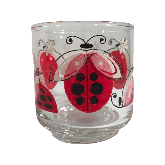 Libbey Retro Lady Bug Glasses (Set of 6)