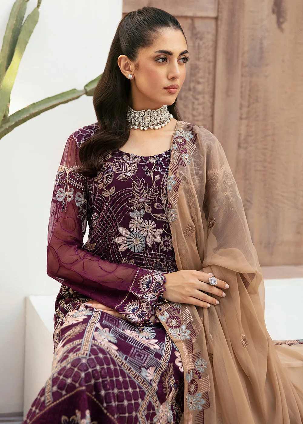 Luxury Chiffon Collection 2024 by Ramsha | F-2608