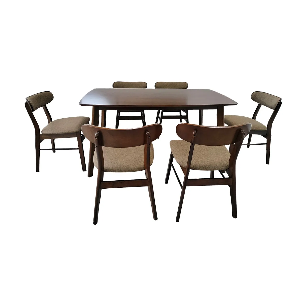 MWDRS26 Modern Brown Dining Set 1 6