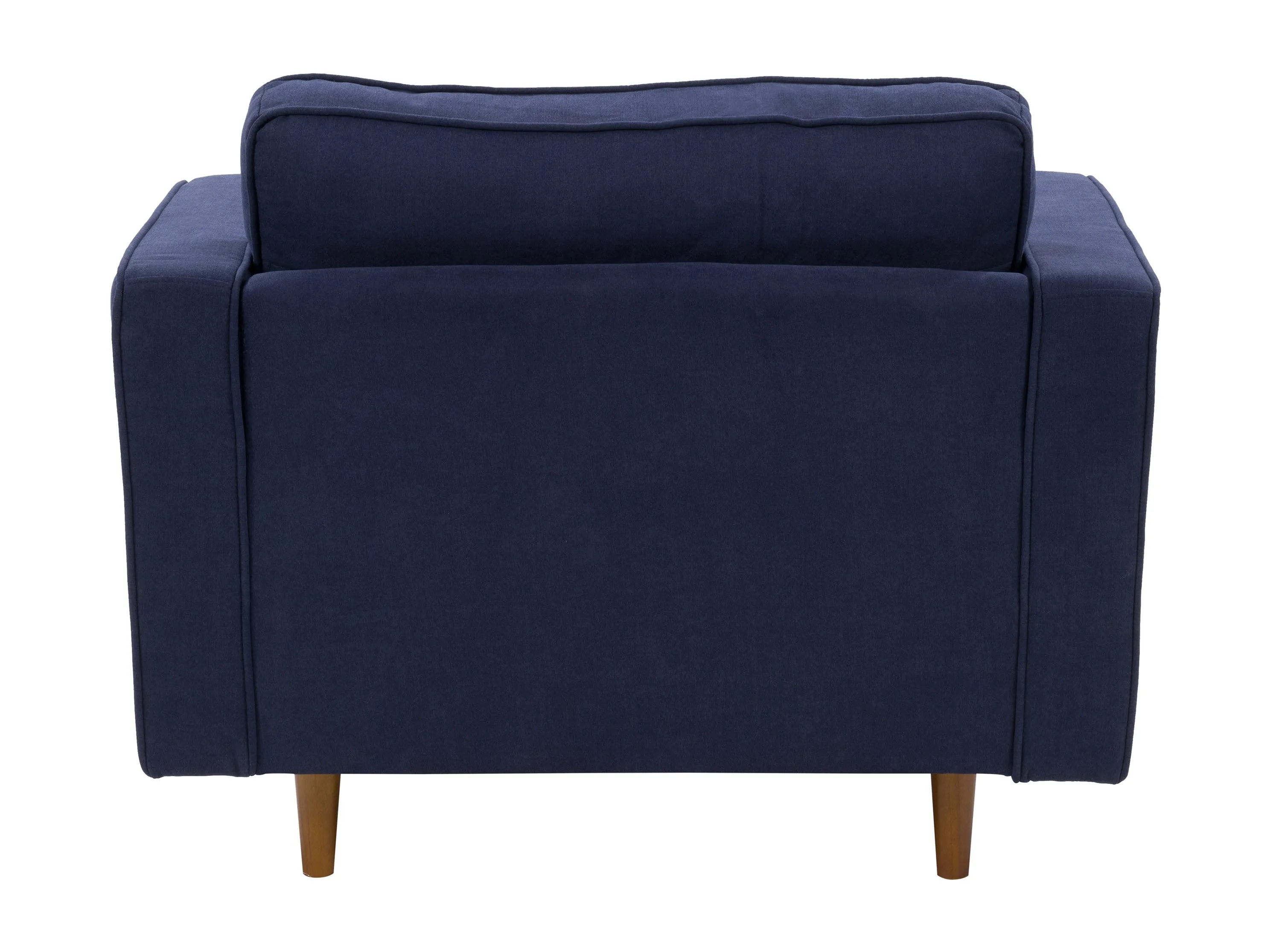 Navy Blue Mid-Century Modern Arm Chair