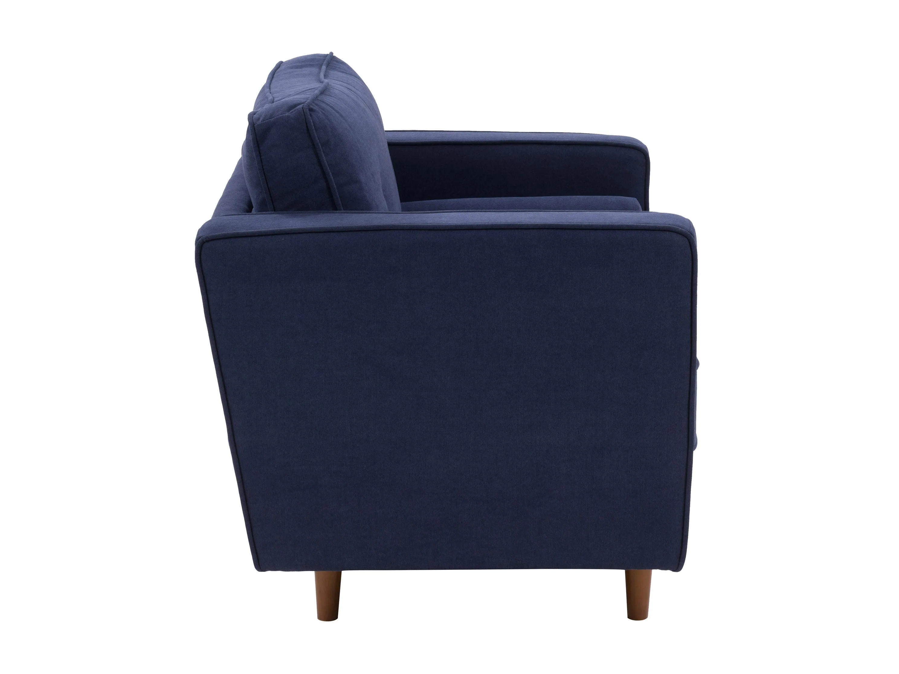 Navy Blue Mid-Century Modern Arm Chair