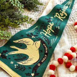 O Holy Night Bird - Printed Wool Pennant