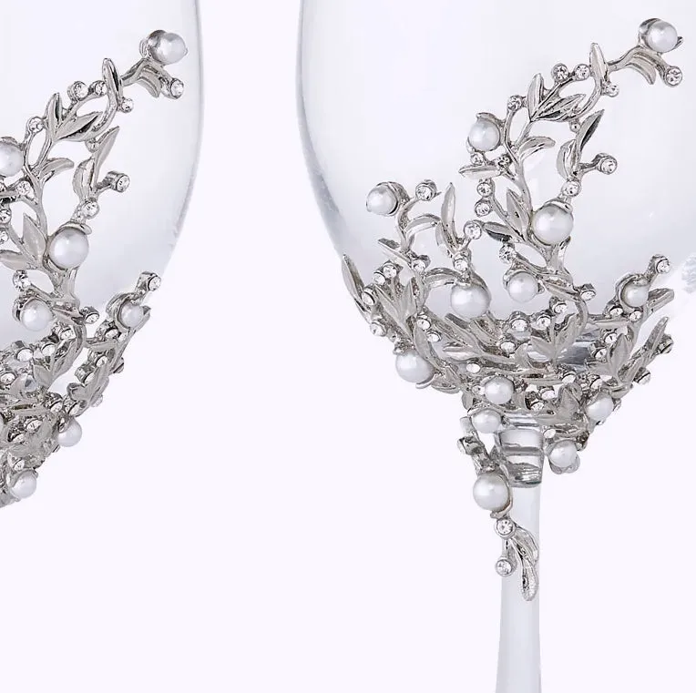 Ocean Pearl Celebration Wine Goblet Sets