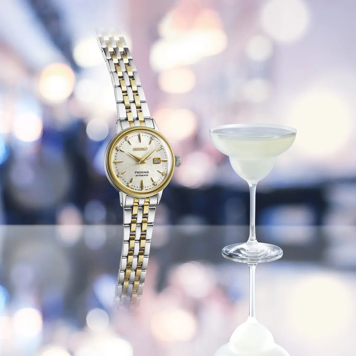 SIKP Watch Cocktail Time White Lady Diamond Twist