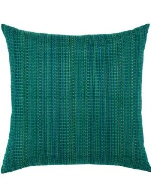 Textured Touch Emerald Sunbrella® Outdoor Pillow