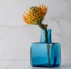 Turquoise Block Bud Vase