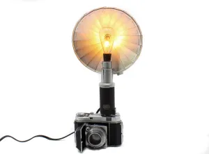 Vintage Distinctive Table/Desk Lamp  - Kodak Retina IIa Camera - Photographer gift - Vintage Lover gift - retro design fan