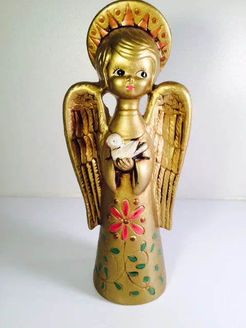 Vintage Golden Angel Figure