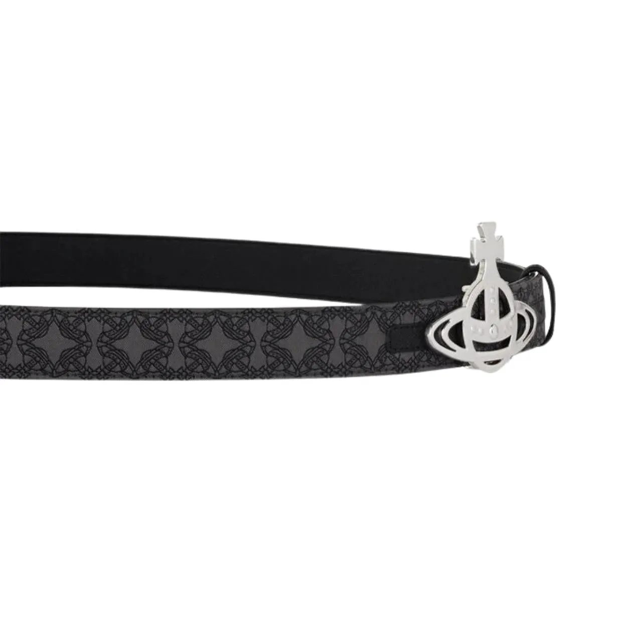 Vivienne Westwood Silver Orb Line Reversible Belt