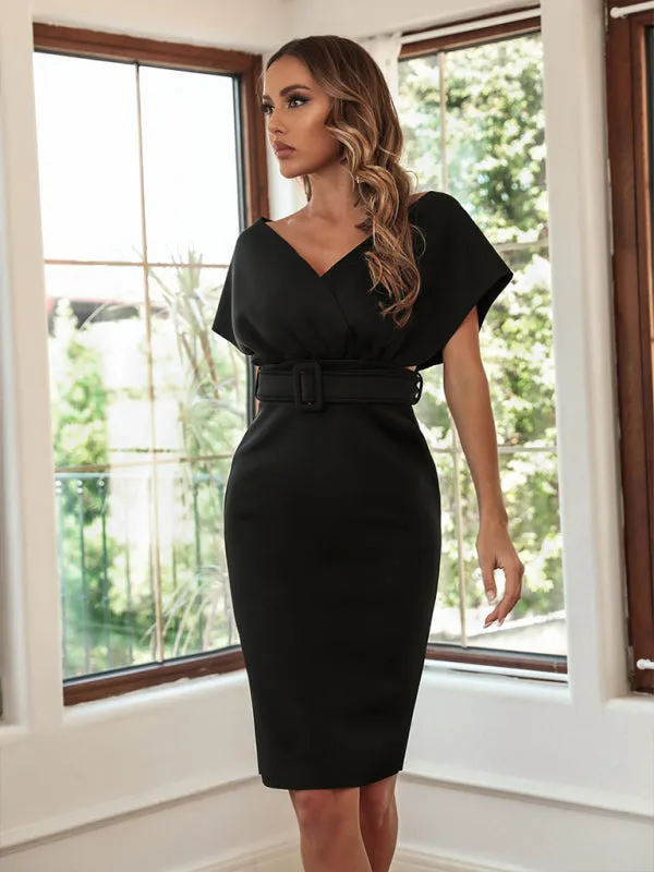 Woman's Temperament Off The Shoulder High Waist Sexy Dress