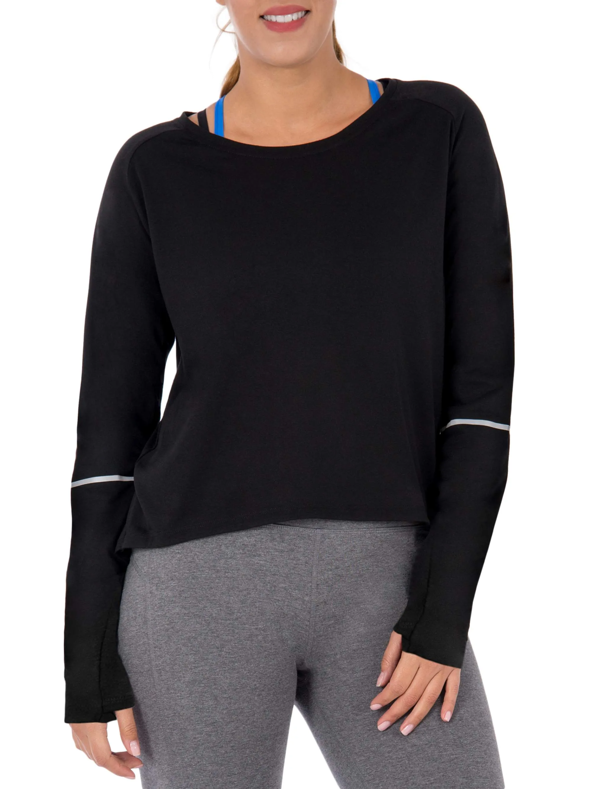 Women's Active Long Sleeve Tunic With Reflective Detail