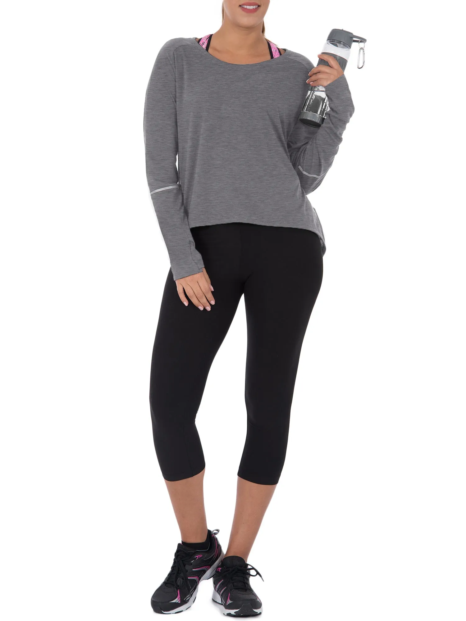 Women's Active Long Sleeve Tunic With Reflective Detail