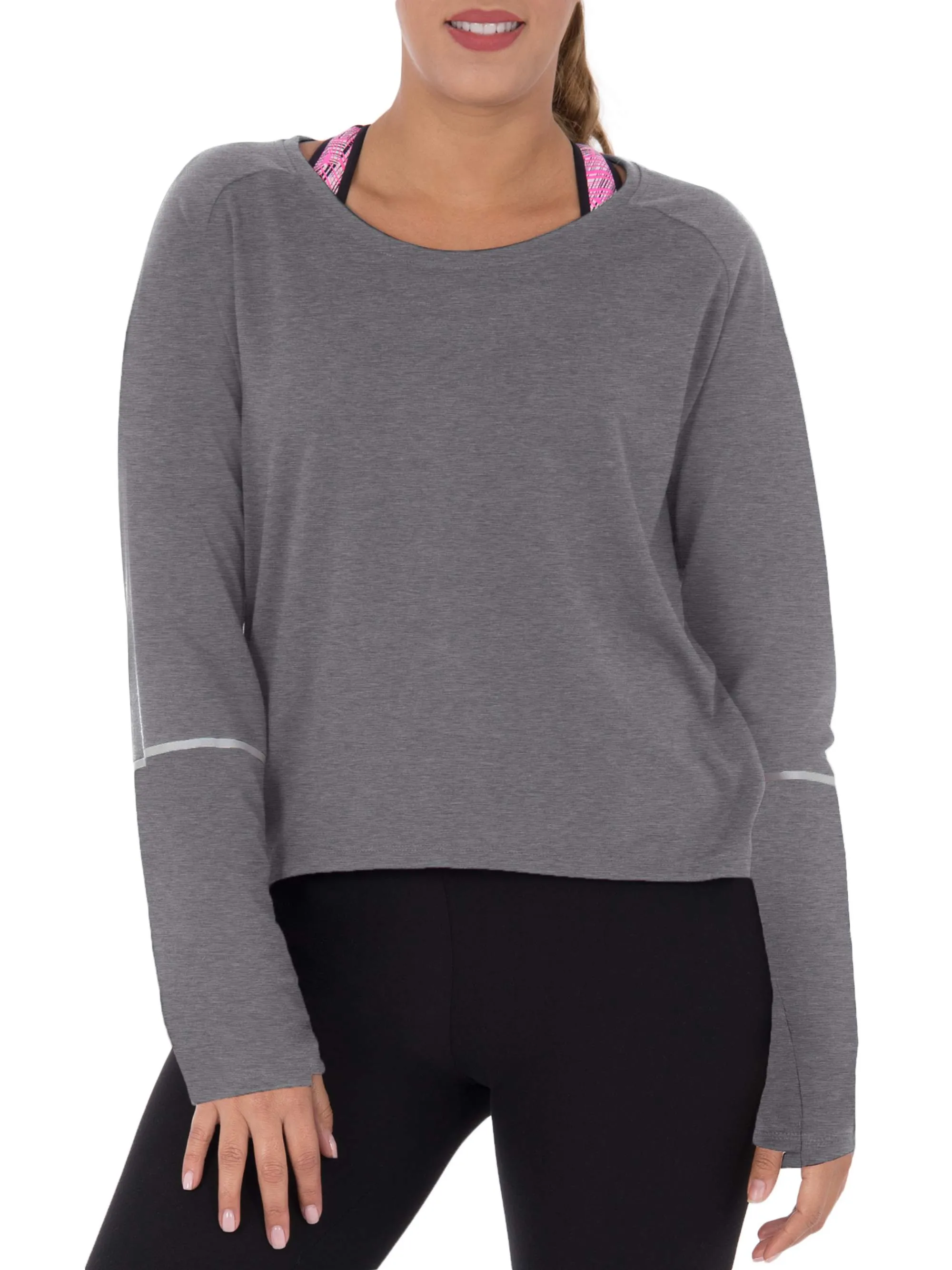 Women's Active Long Sleeve Tunic With Reflective Detail